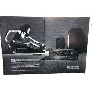 1982 Pioneer Receiver Bring Revolution Home 2 Page Original Print Ad vintage 80s
